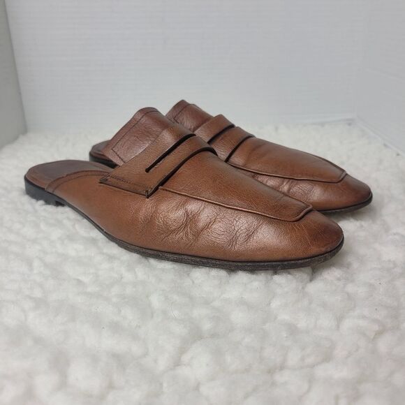 Berluti Lorenzo Mens Slip On Mule Size 9 Calf Brown Leather Backless Shoes main image 6